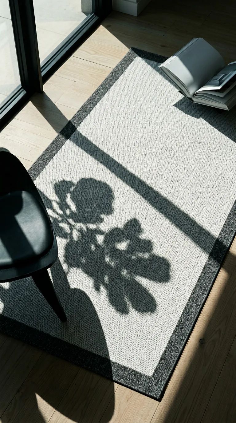 Krem Antrasit Sisal Halı Alternatif